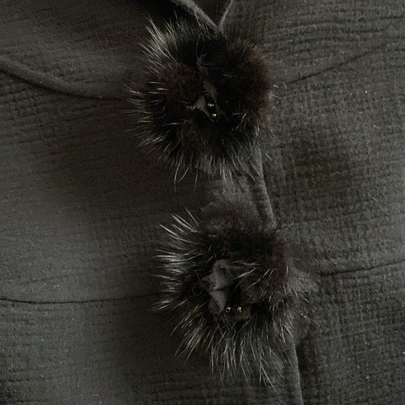 Escada Real Mink Beaded Detail Blazer Made in Italy 🇮🇹 Never Used Rare - Picture 10 of 16